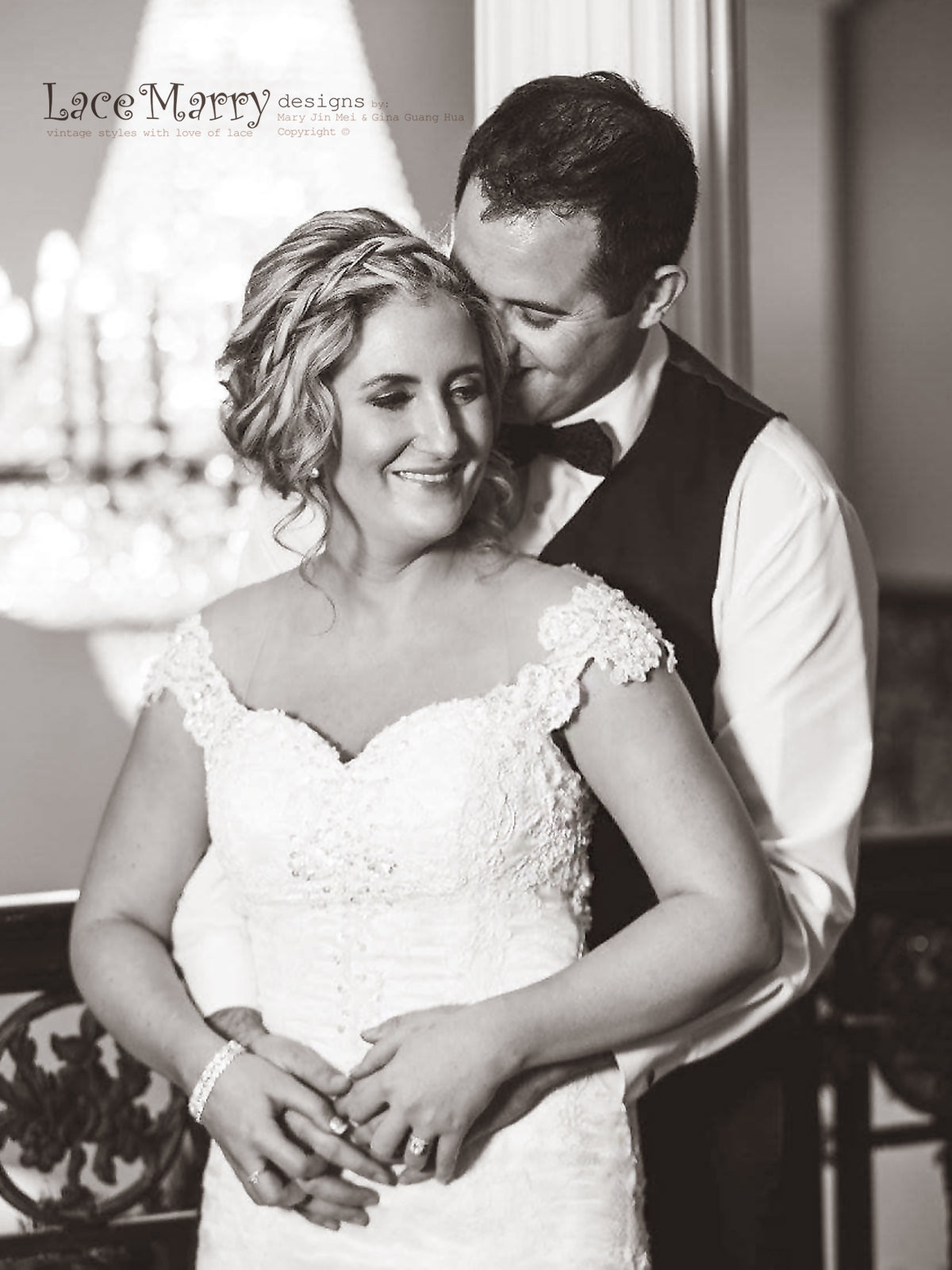 Sweetheart Neckline Lace Wedding Dress