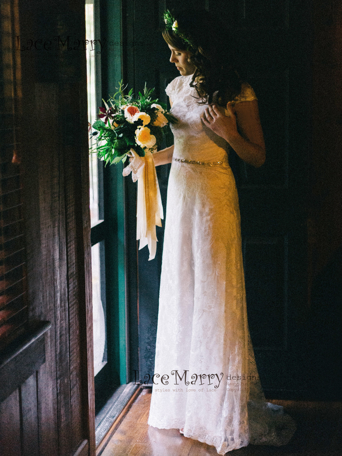 Classic Slim A Line Silhouette Wedding Dress