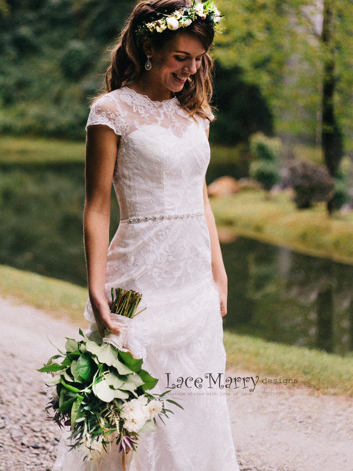 Sheath Lace Wedding Dress