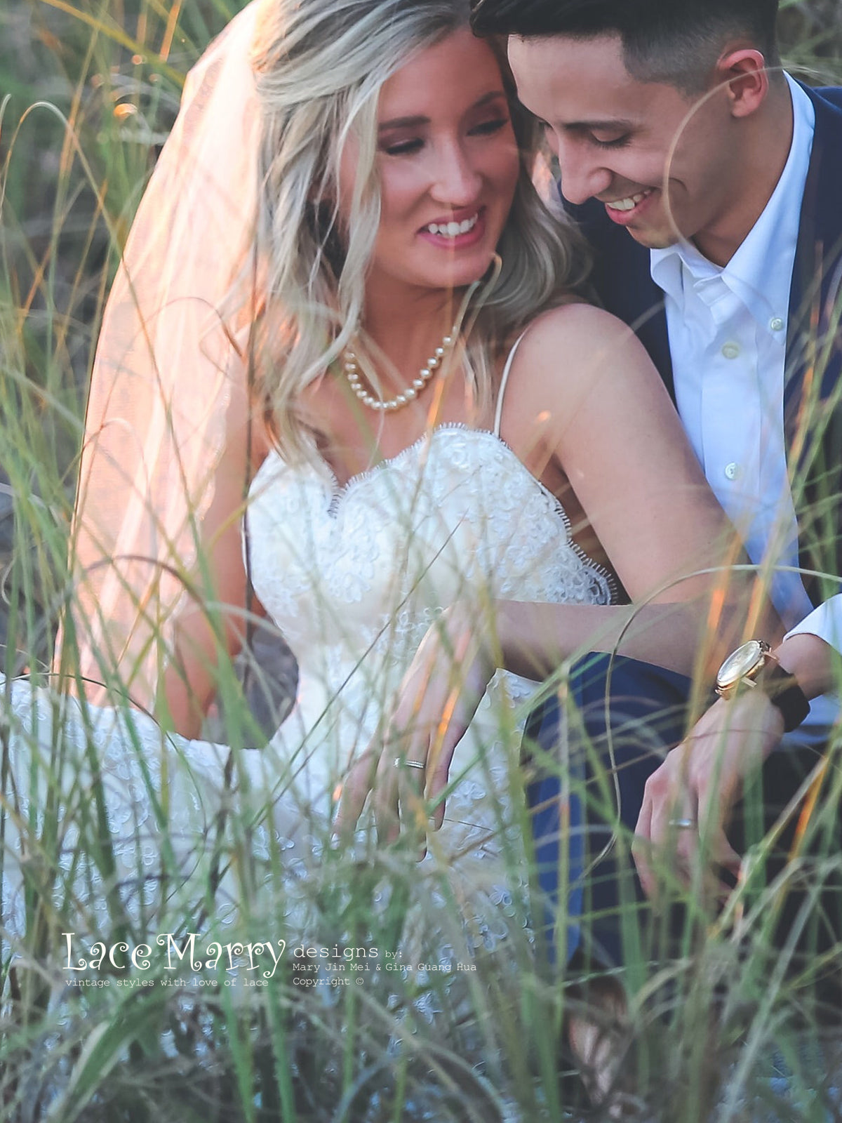 Beach Wedding Dress with Thin Straps