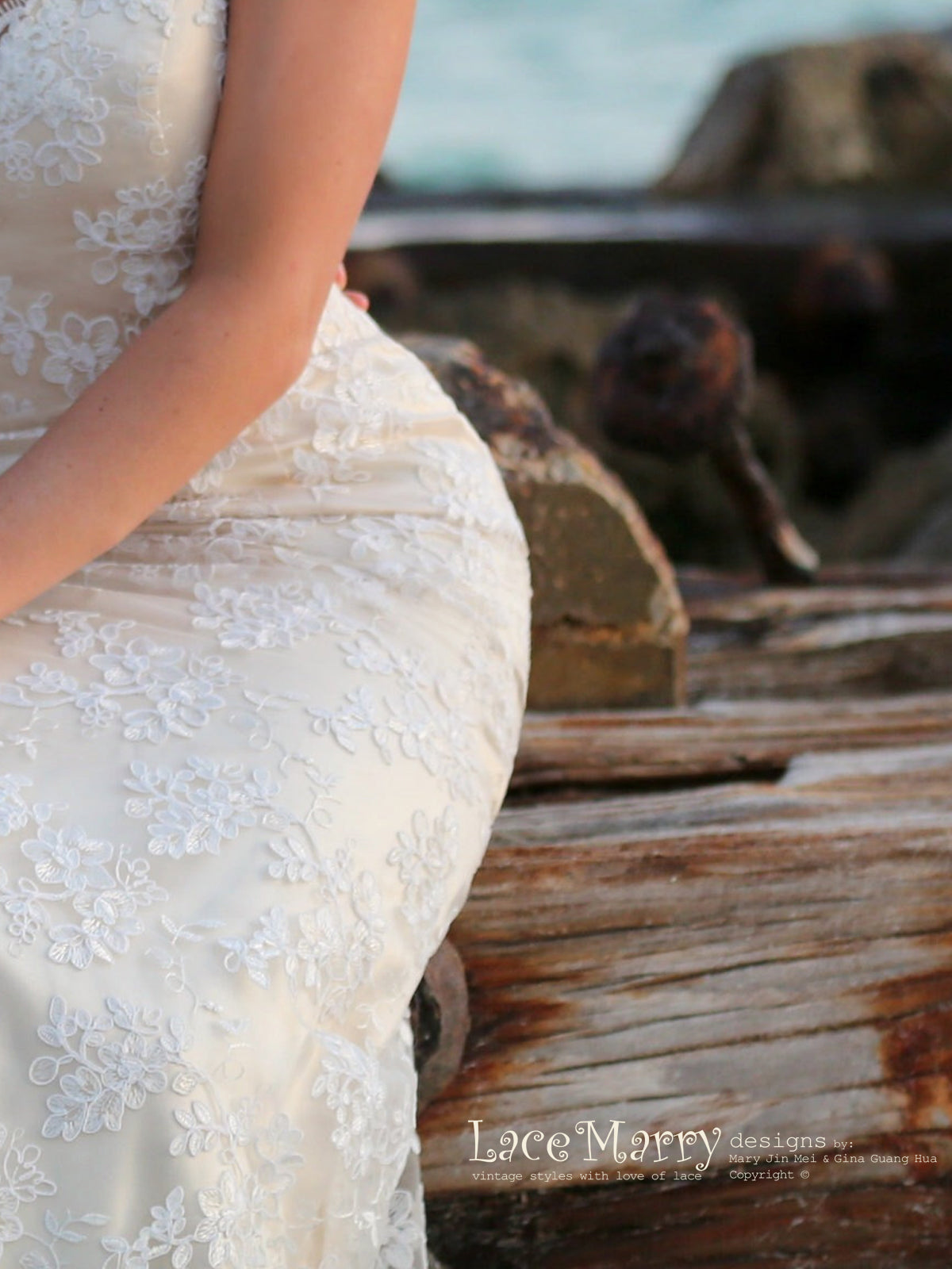 Slim Silhouette Beach Wedding Dress