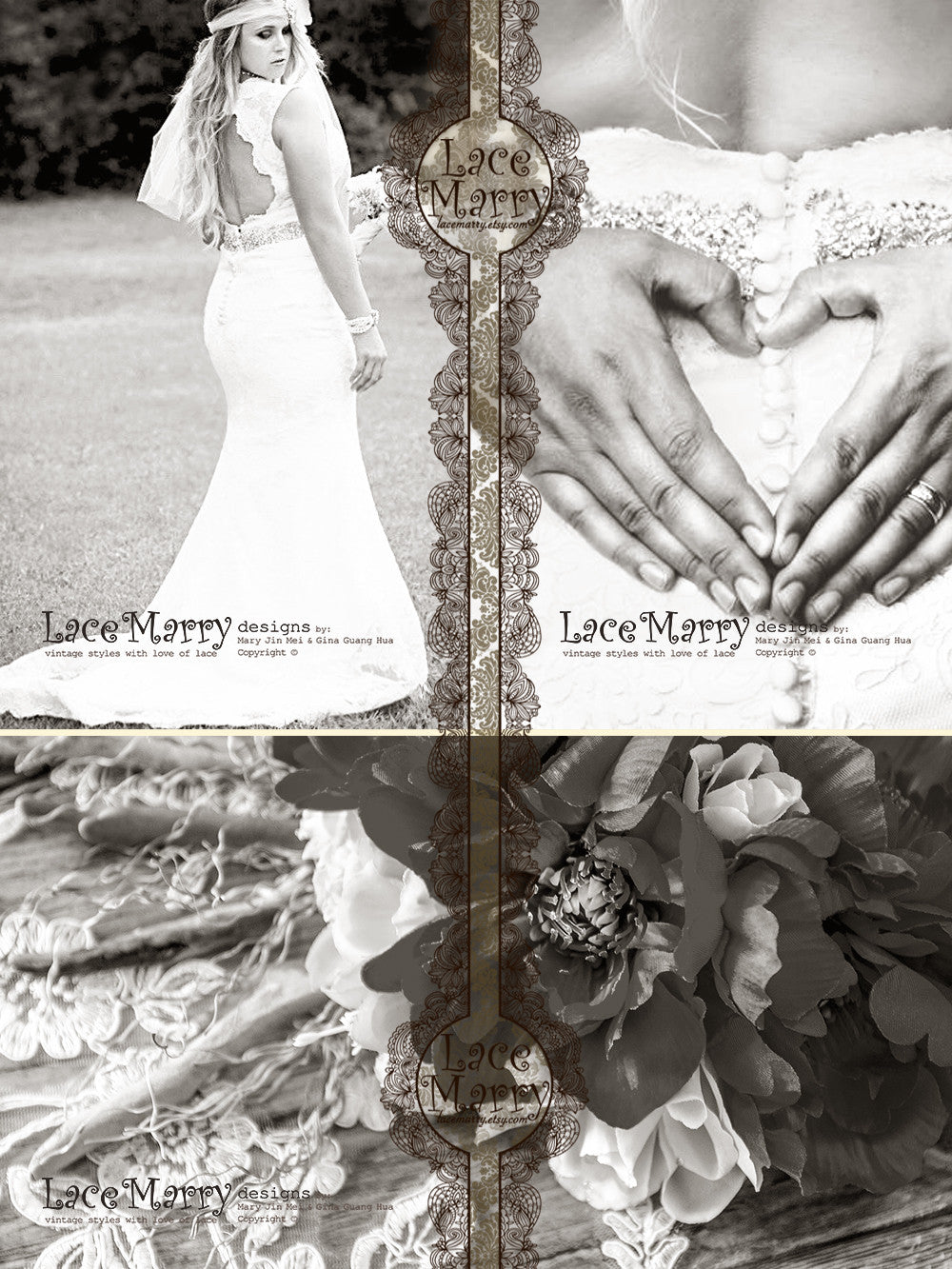 Custom Made Lace Wedding Dress