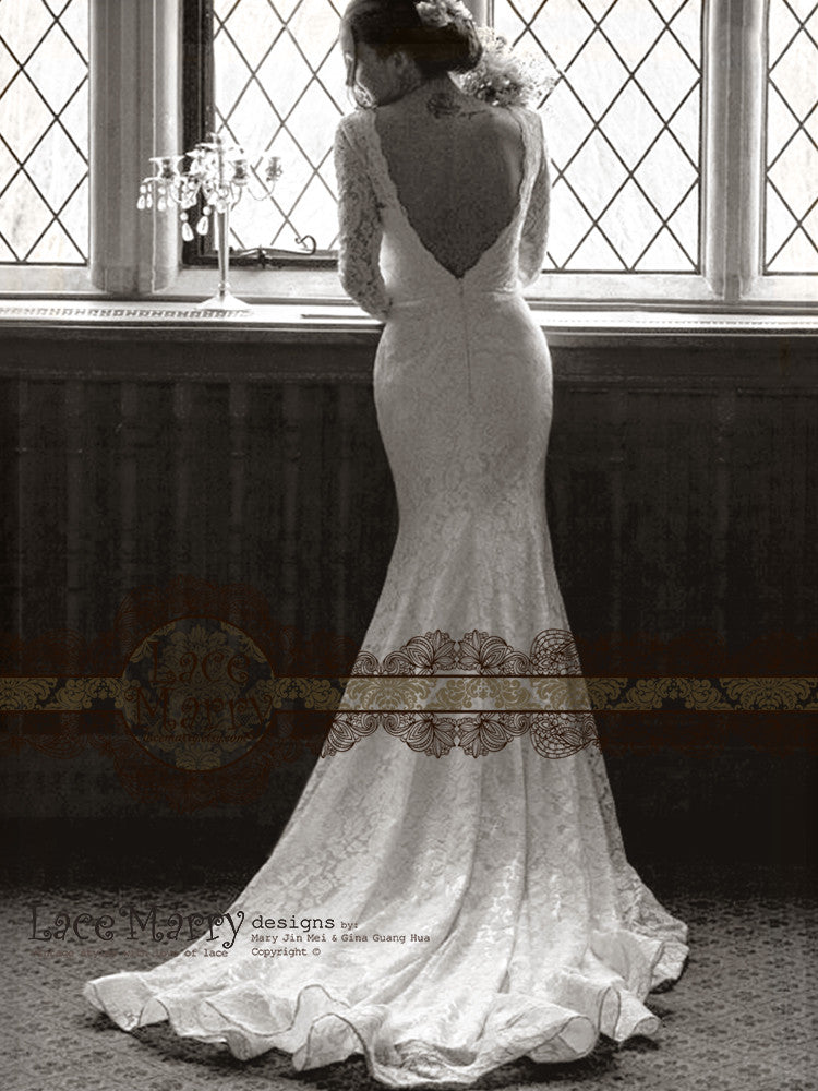 Bohemian Lace Wedding Dress