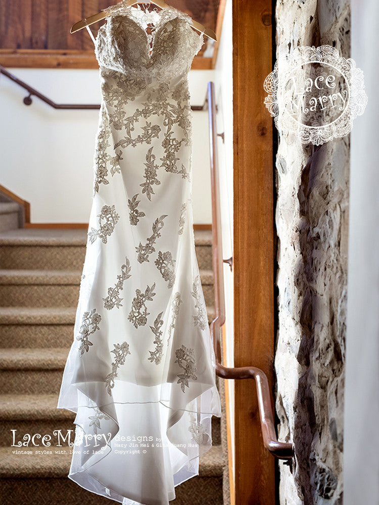 Beach Style Sweep Train Wedding Dress