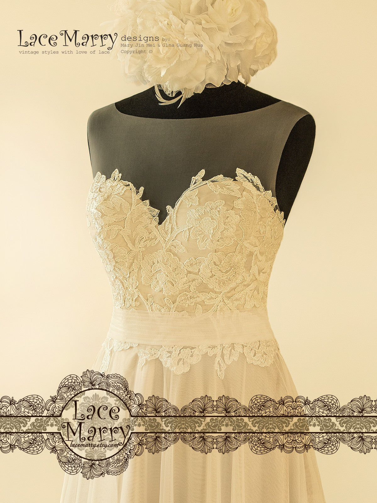 Sweetheart Neckline Boho Wedding Dress