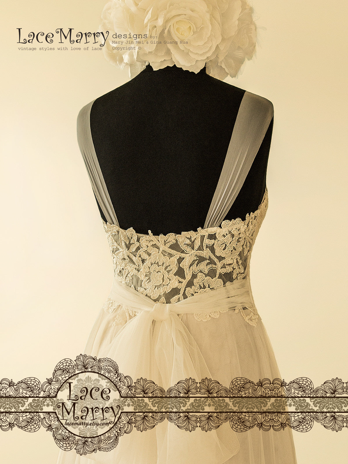 Backless Wedding Dress