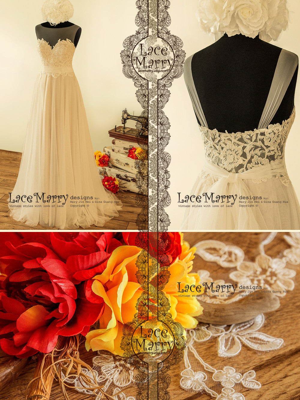 Summer Boho Wedding Dress