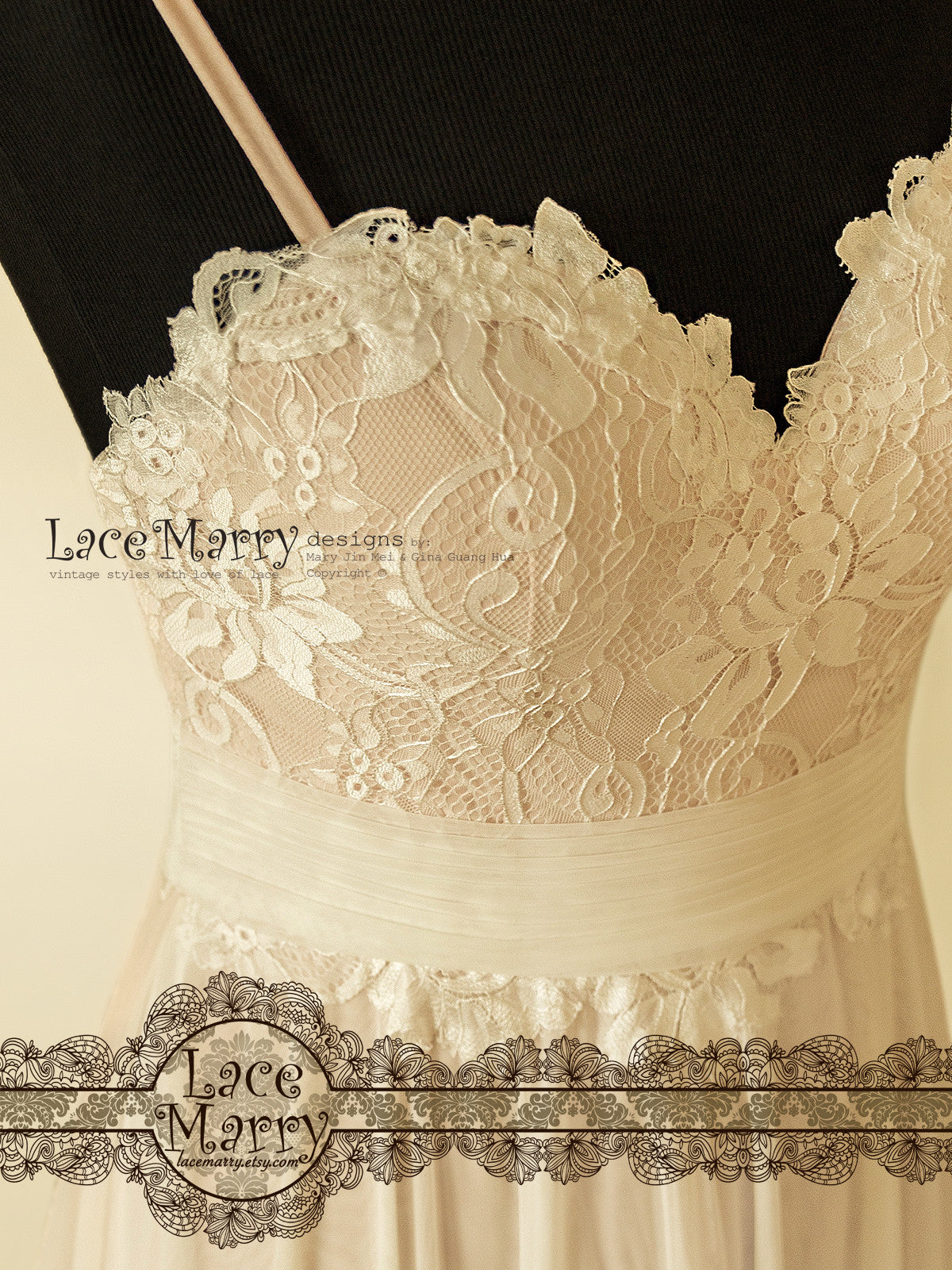 Rose Gold Underlay Summer Wedding Dress