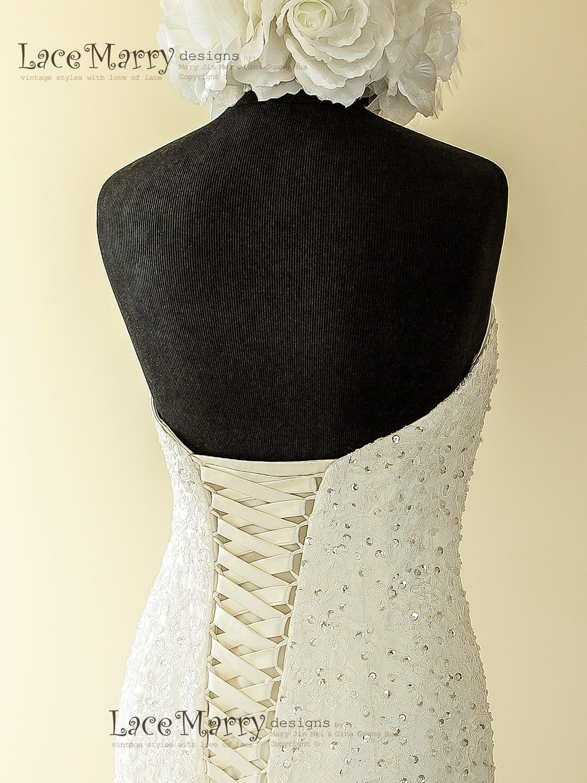 Open Back Lace Wedding Dress