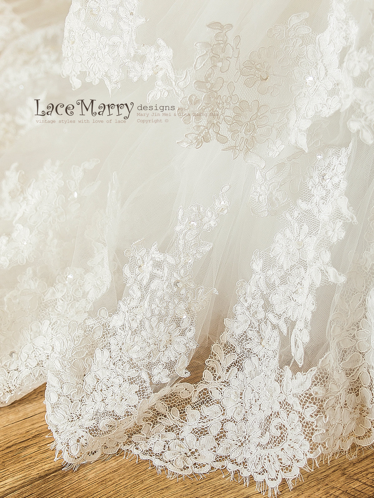 Lace Wedding Dress with Train