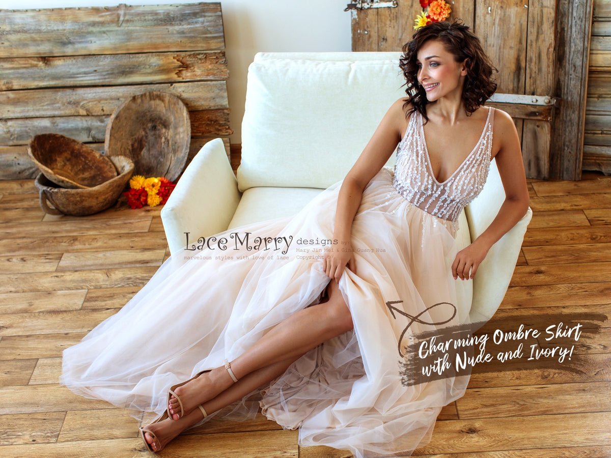 Sexy Prom Dress with Beautiful Beading