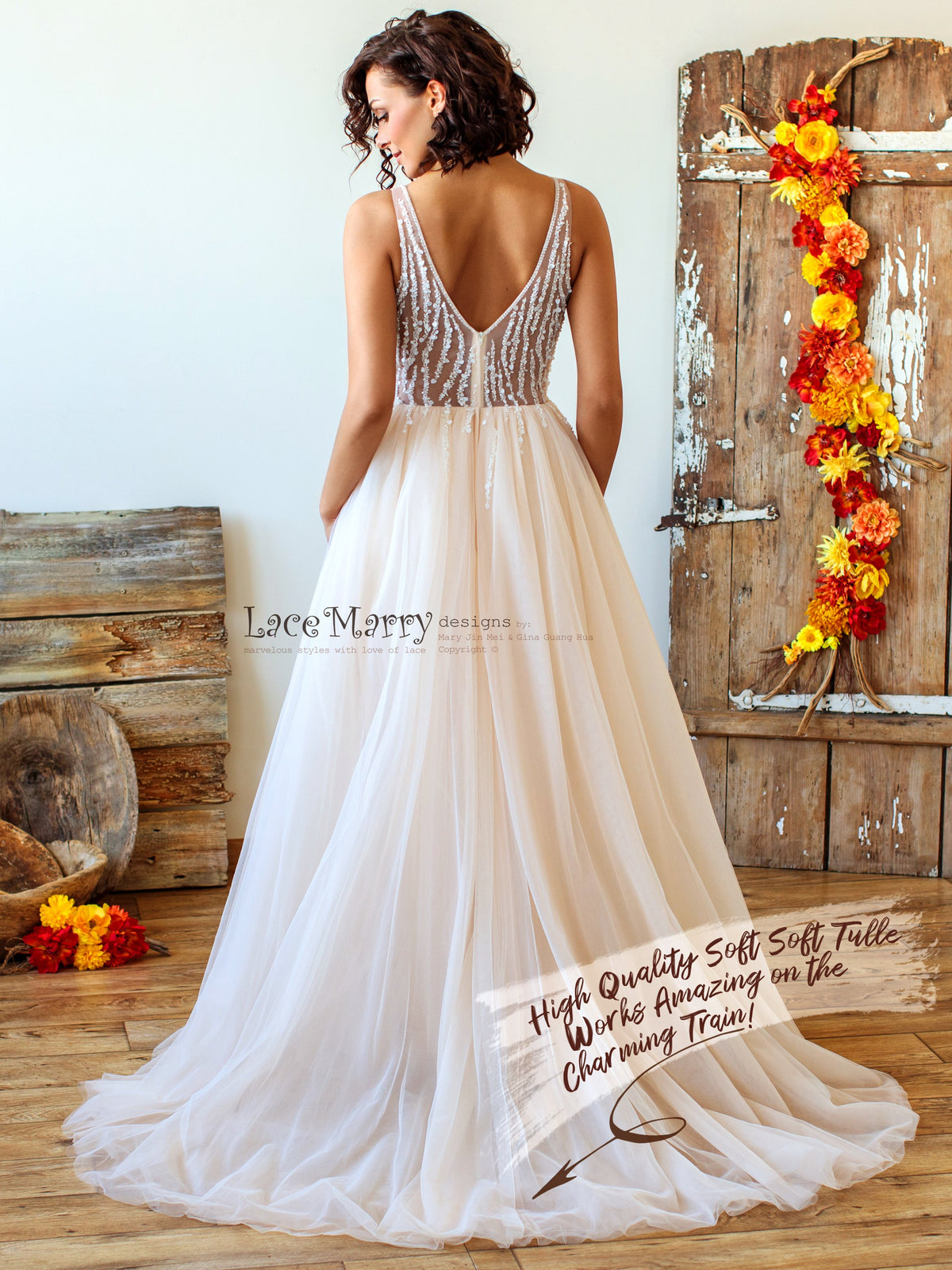 Soft Tulle Wedding Dress