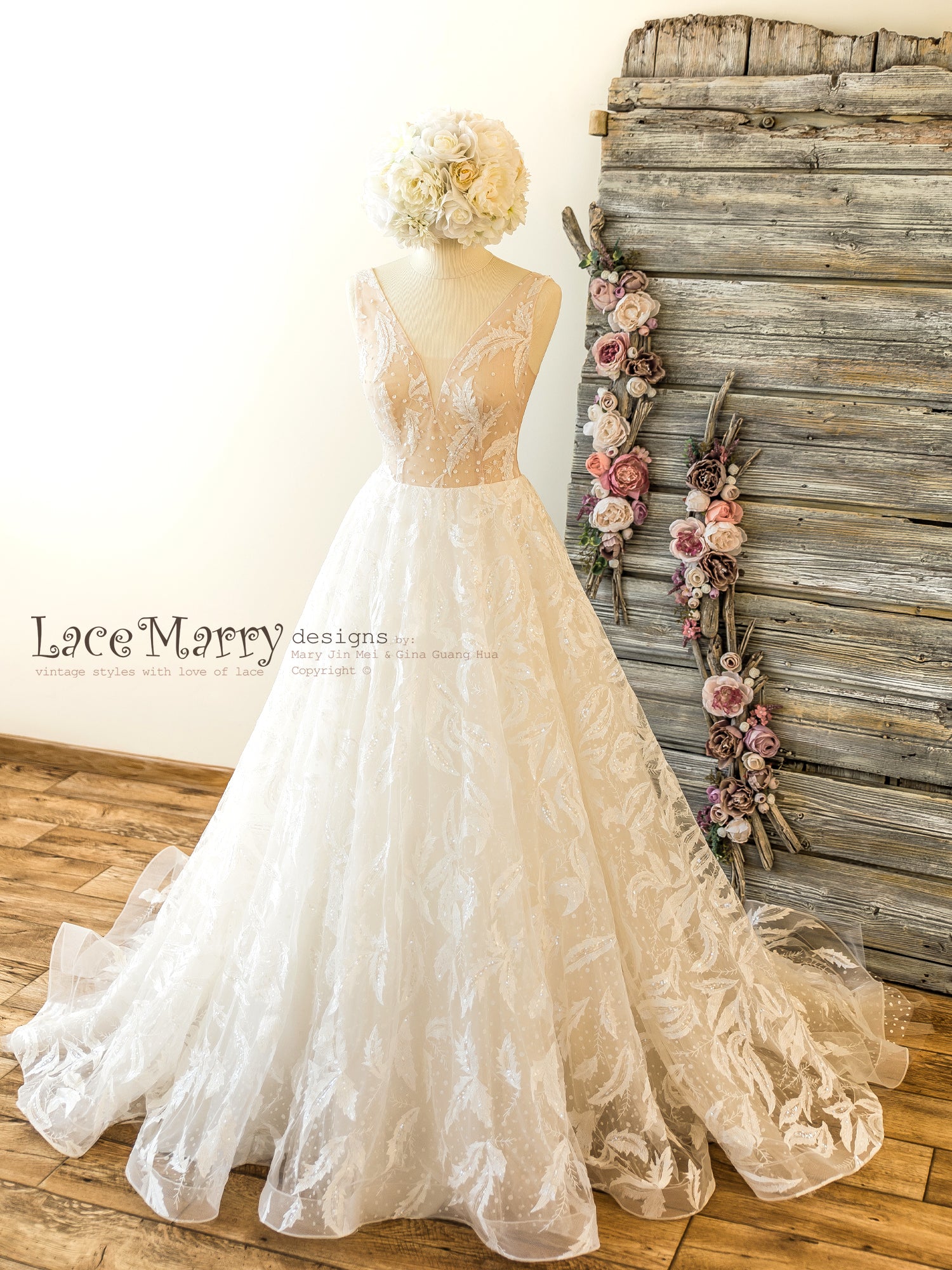 Feather and lace bridal new arrivals
