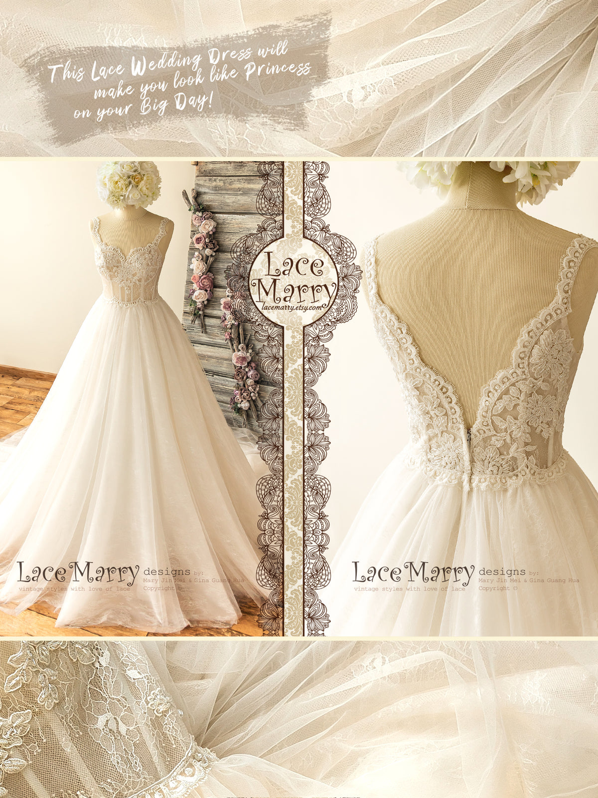 Romantic Princess Wedding Dress