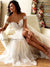 Beautiful Wedding Dress with Illusion Off Shoulder Neckline