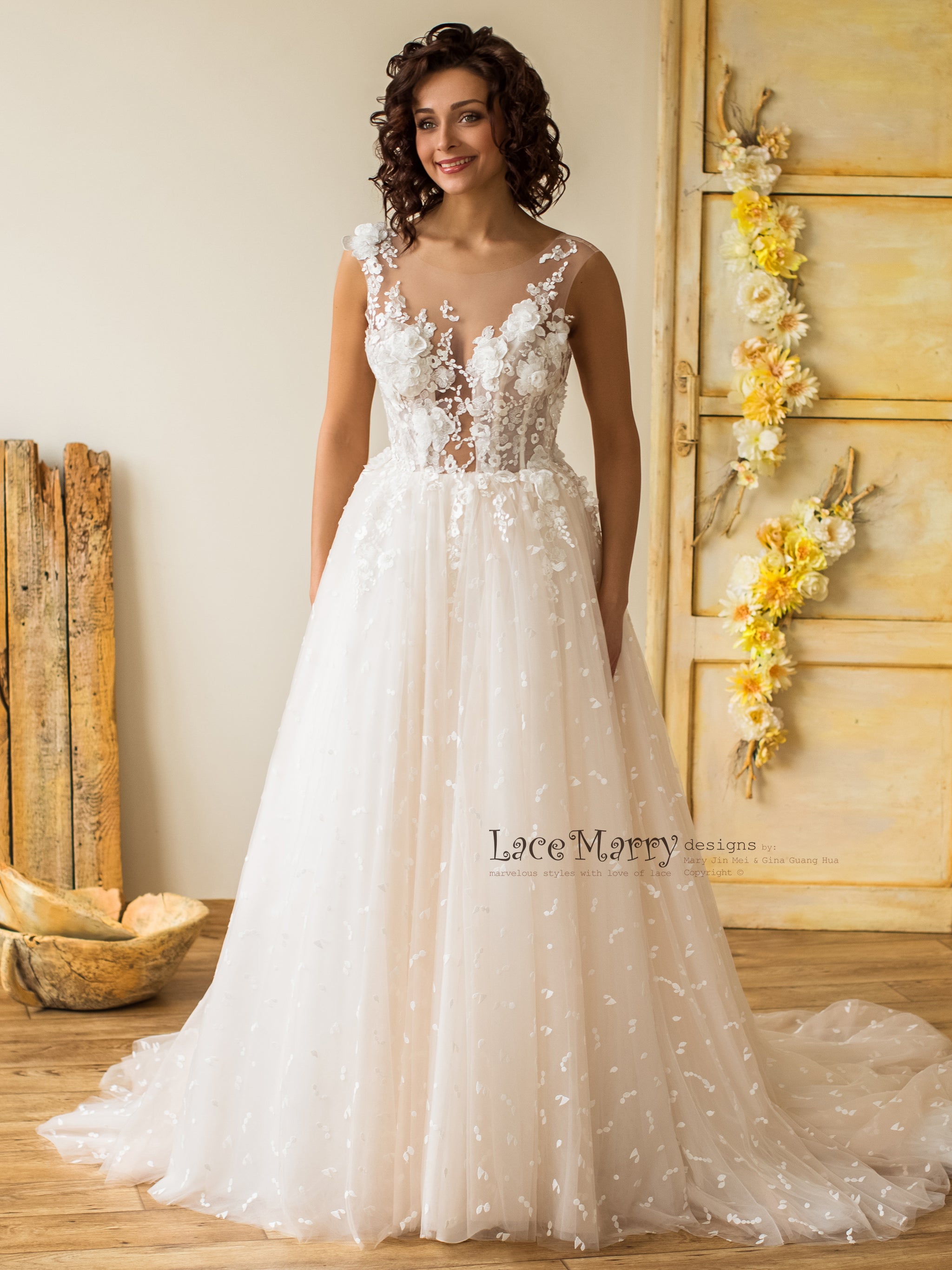 Wedding dress clearance styles a line