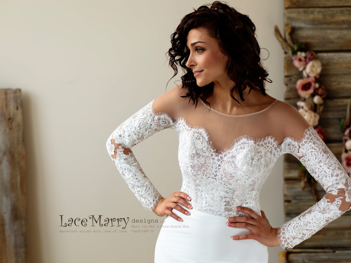Off Shoulder Wedding Dress