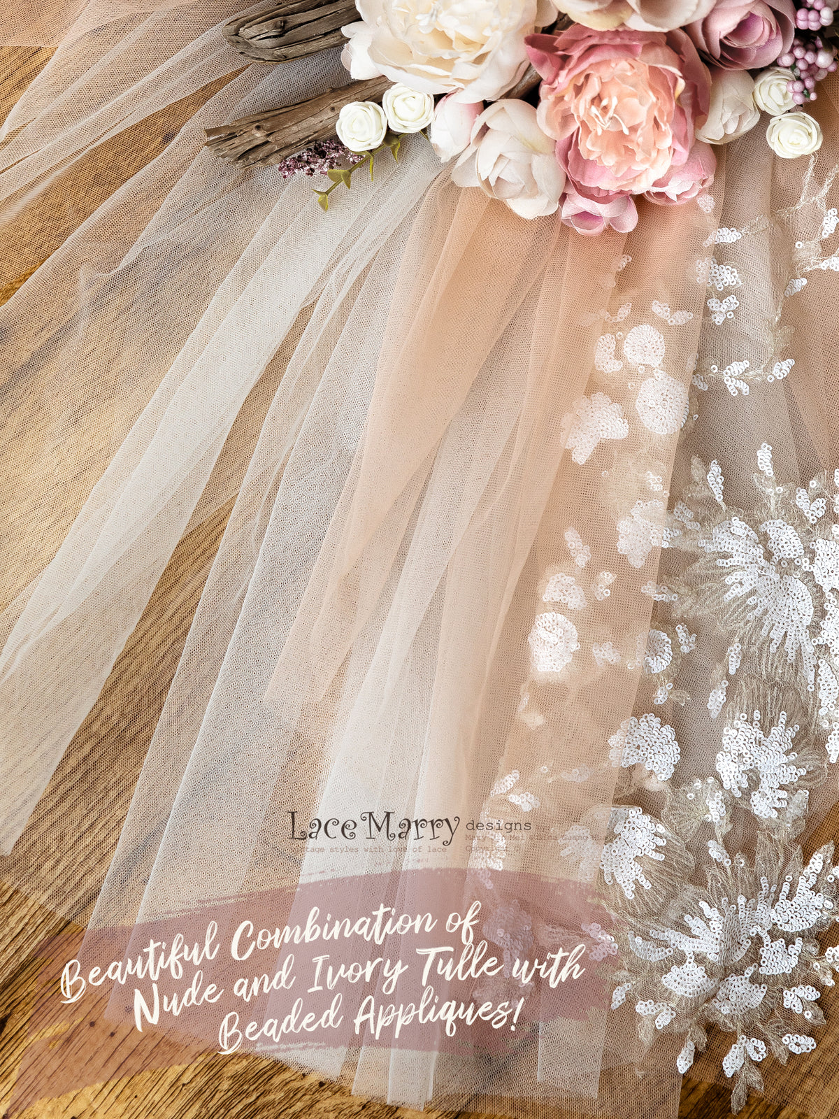Beautiful Lace and Sequin Fabric
