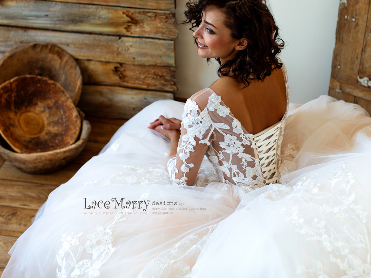 Gorgeous Corset Back Wedding Dress
