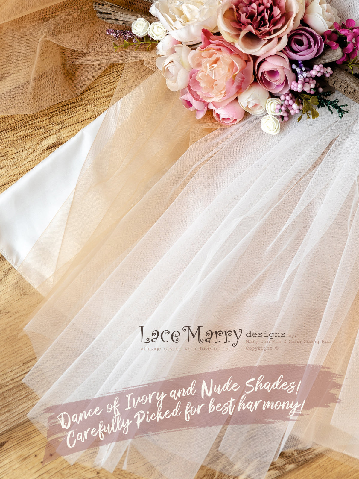 Gorgeous Nude Fabric Wedding Dress
