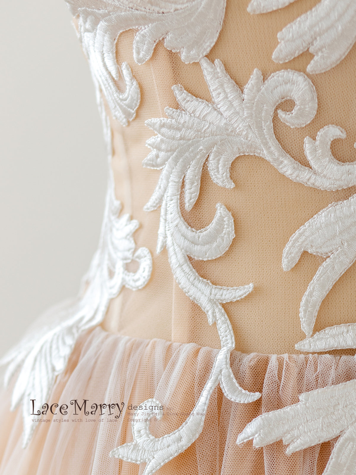 Swirl Lace Wedding Dress