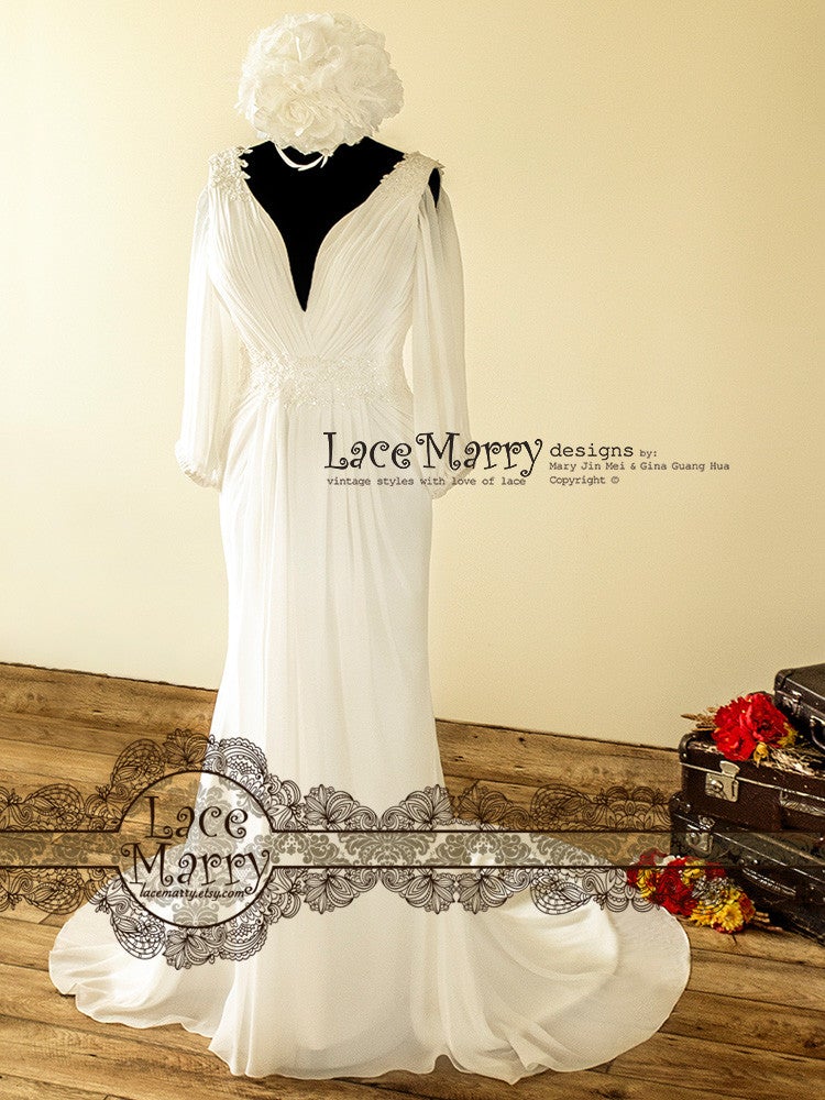 Draped Style Wedding Dresses