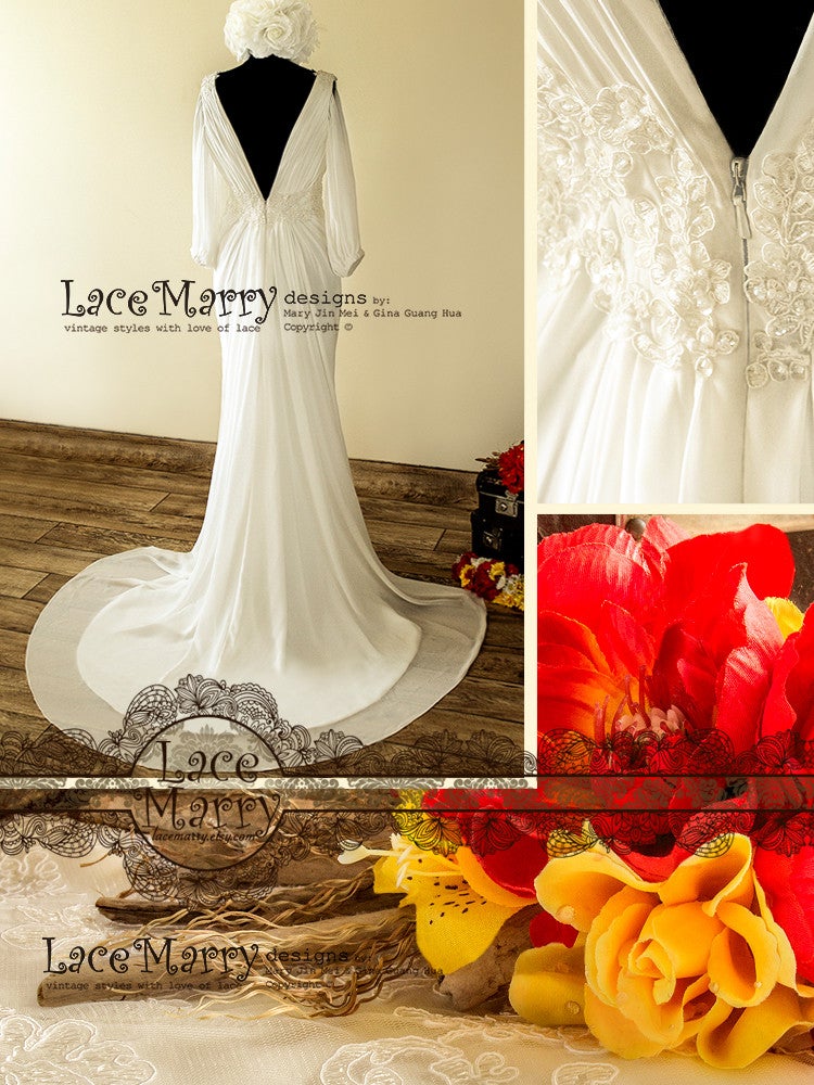 Greek Goddess Style Wedding Dress