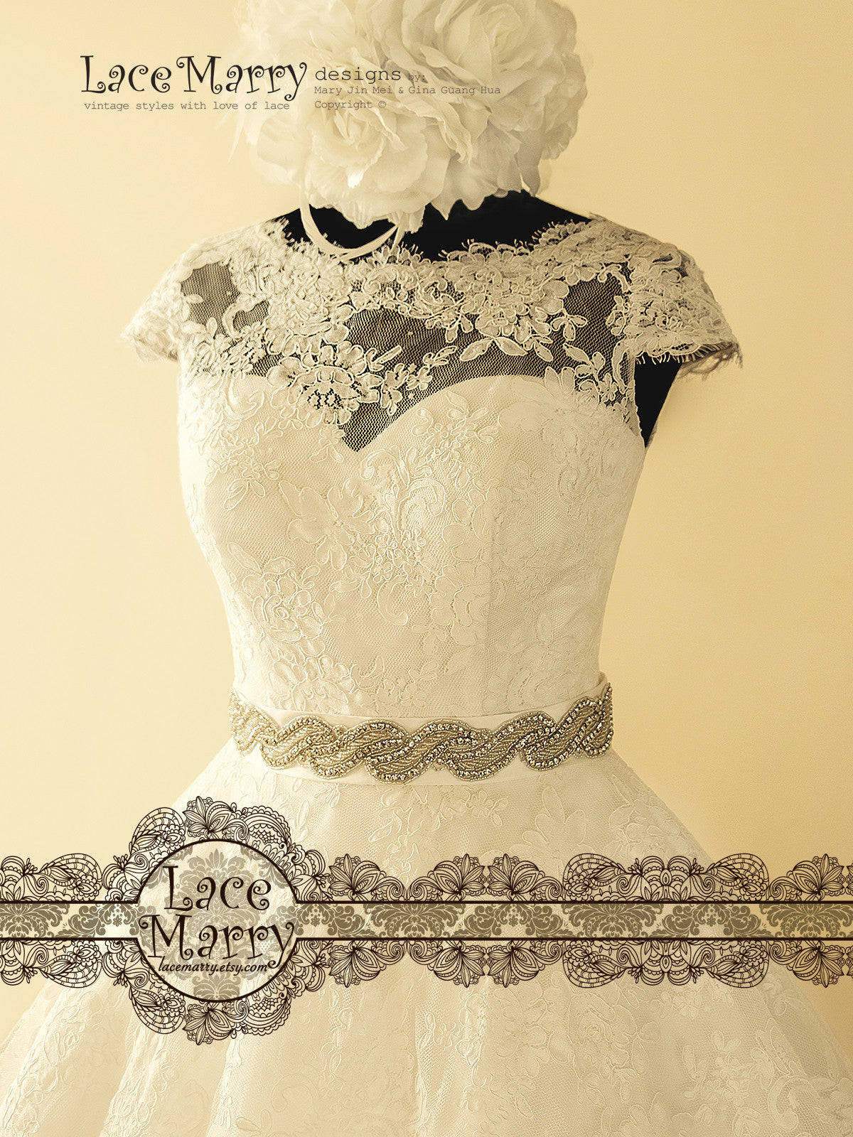 lace rockabilly dress Rockabilly Wedding Dress