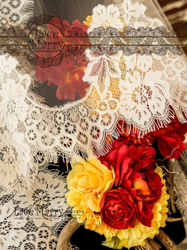 2 Tier Wedding Veil