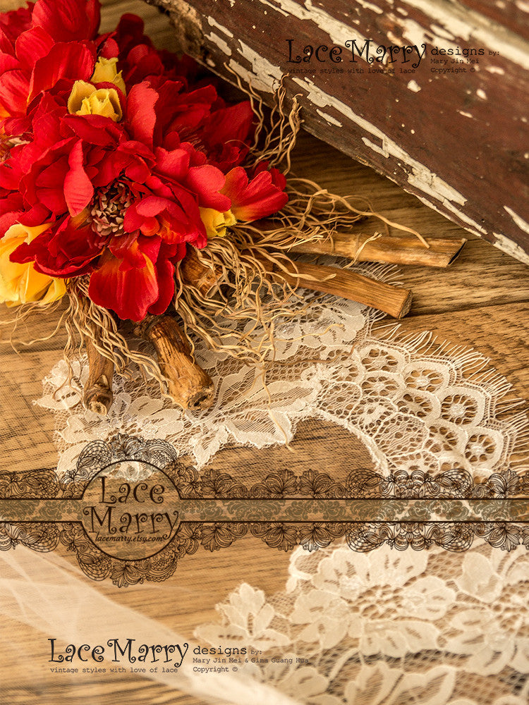 French Lace Wedding Veil