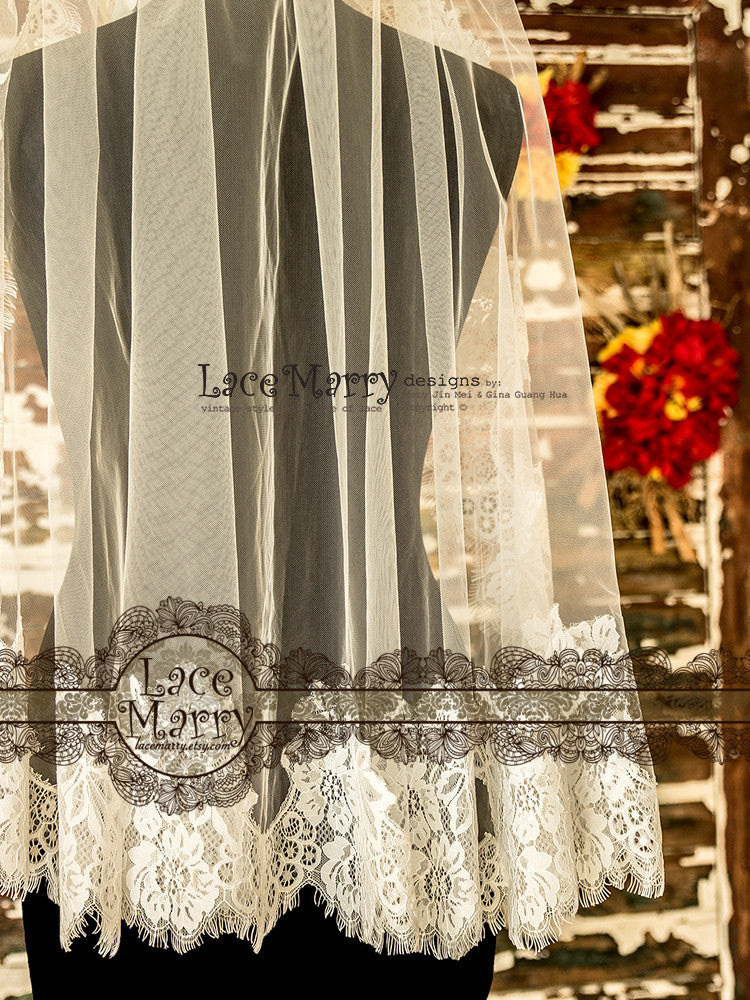 Elbow Length Wedding Veil