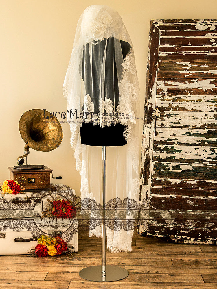 Long Lace Veil