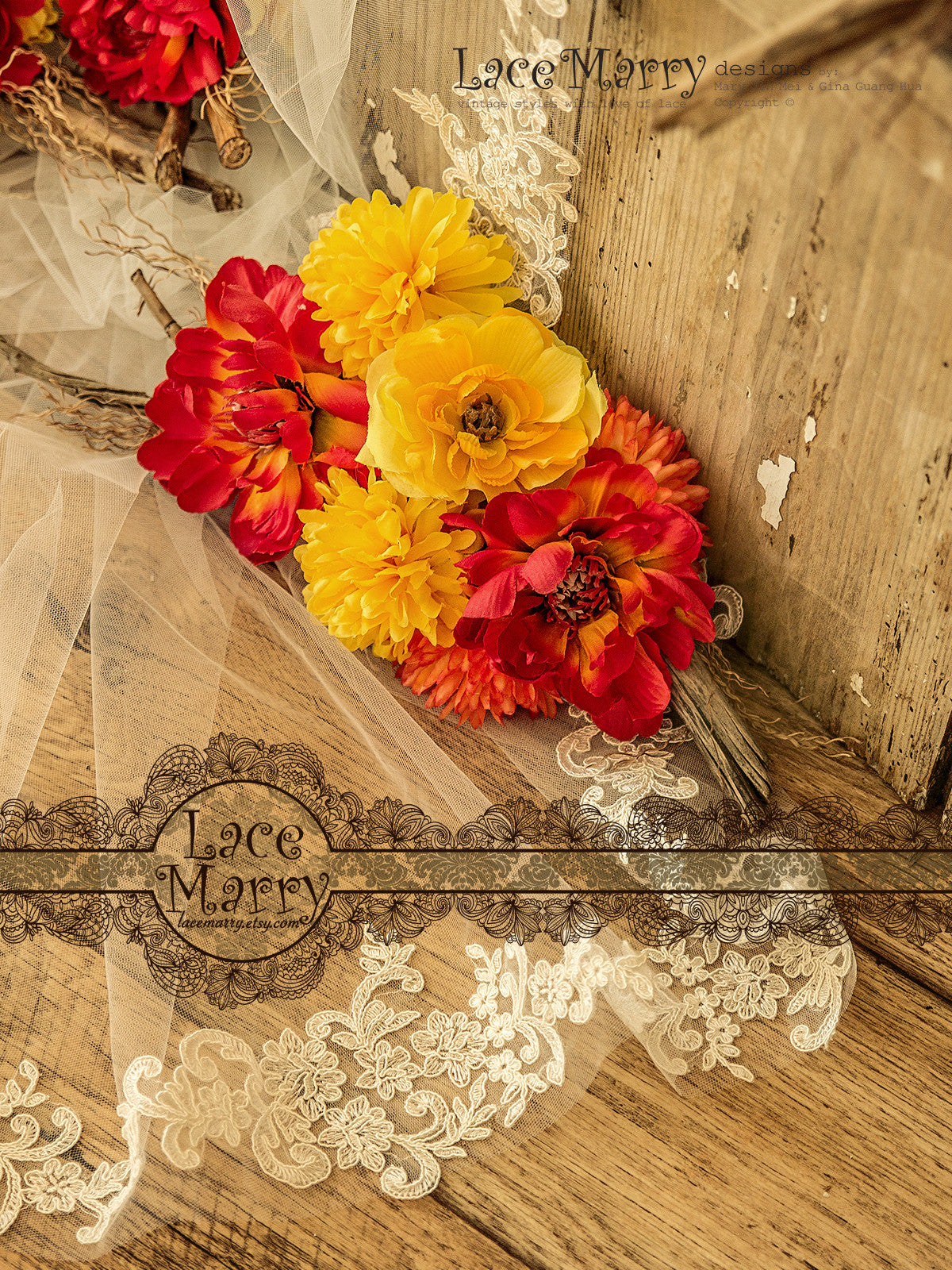 Exquisite Lace Wedding Veil