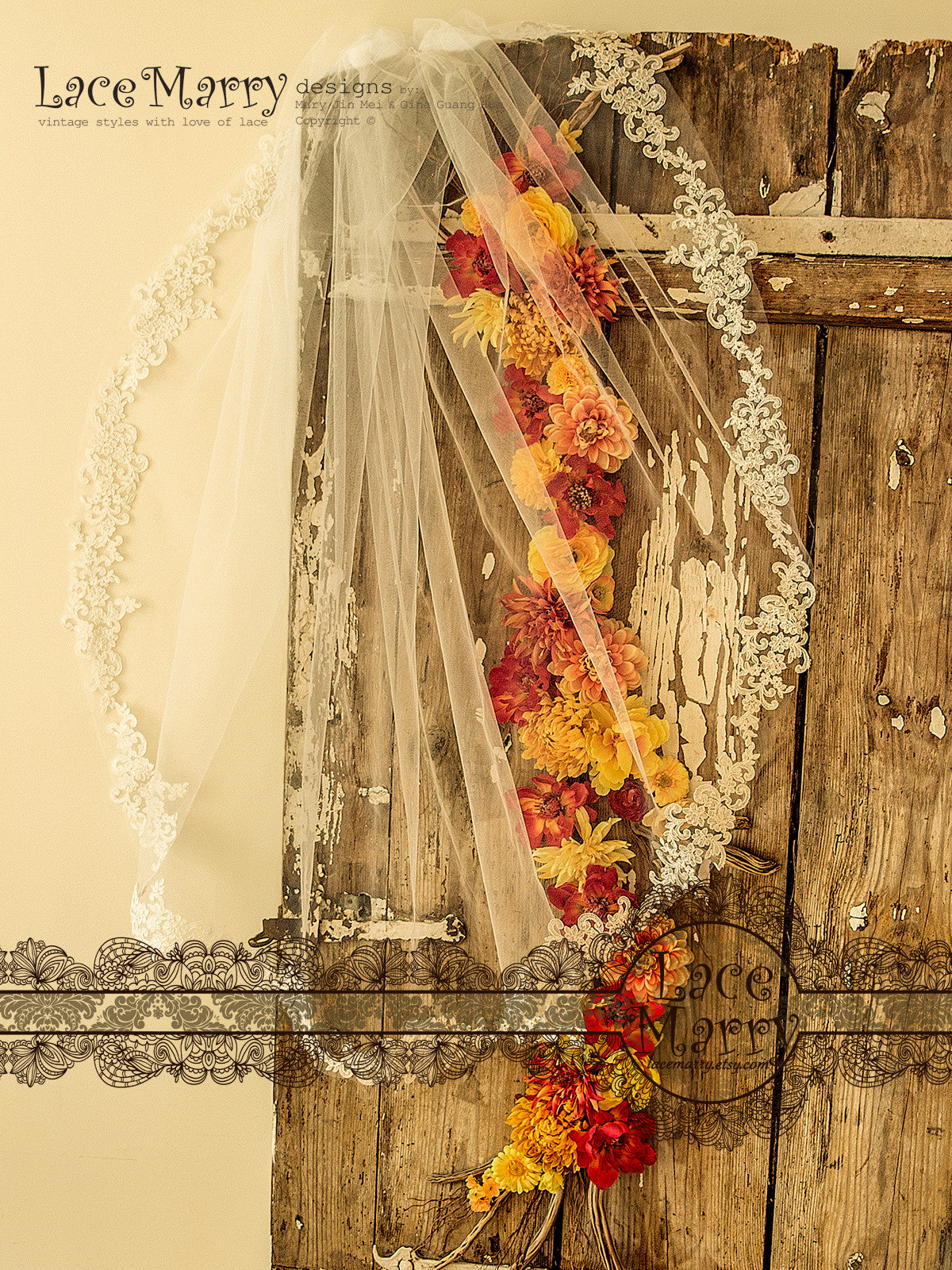 Waltz Length Wedding Veil