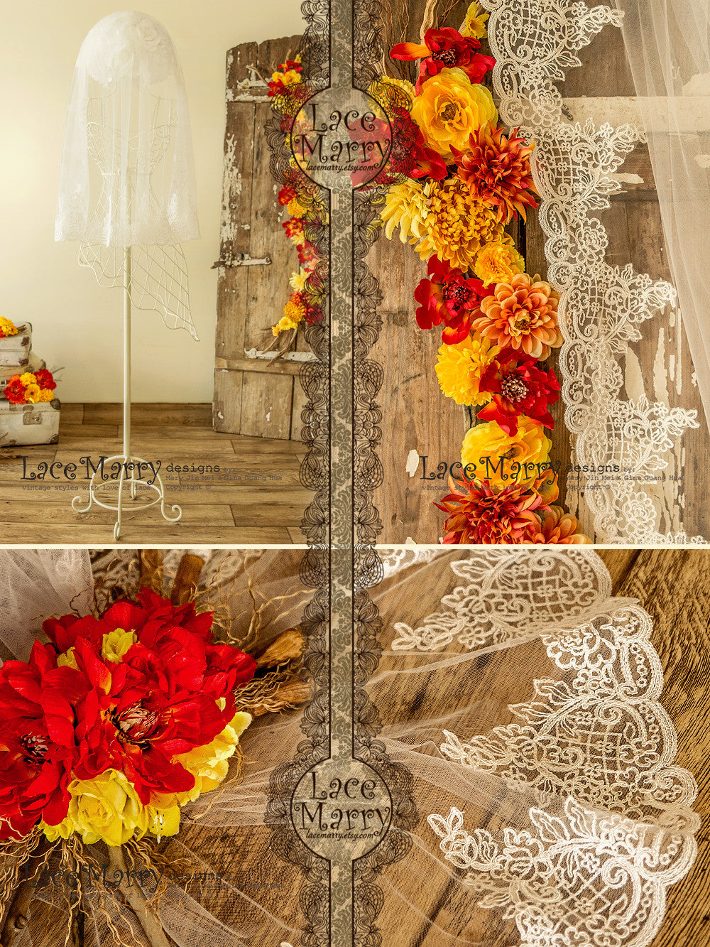 One Layer Fingertip Bridal Veil