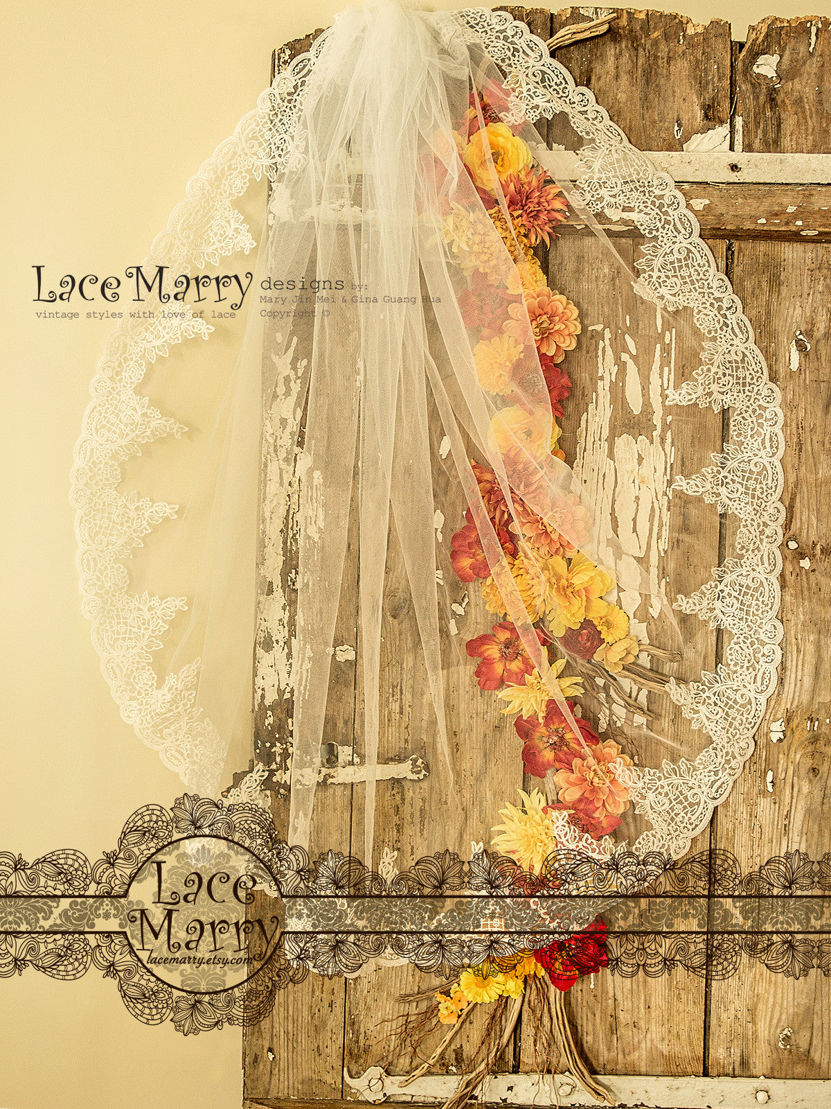 Waltz Length Bridal Veil
