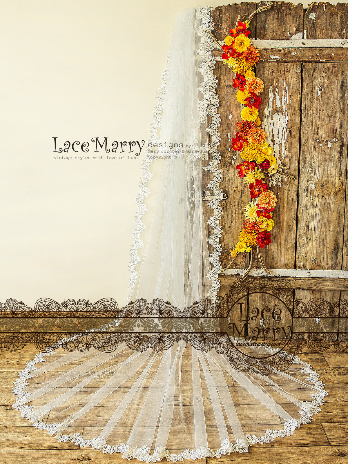 Two Tier Long Wedding Veil