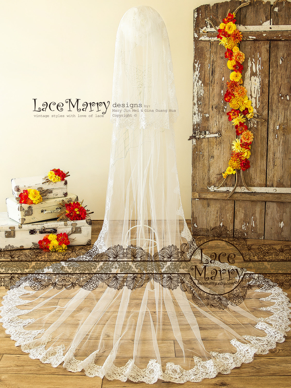 Two Tier Cathedral Veil