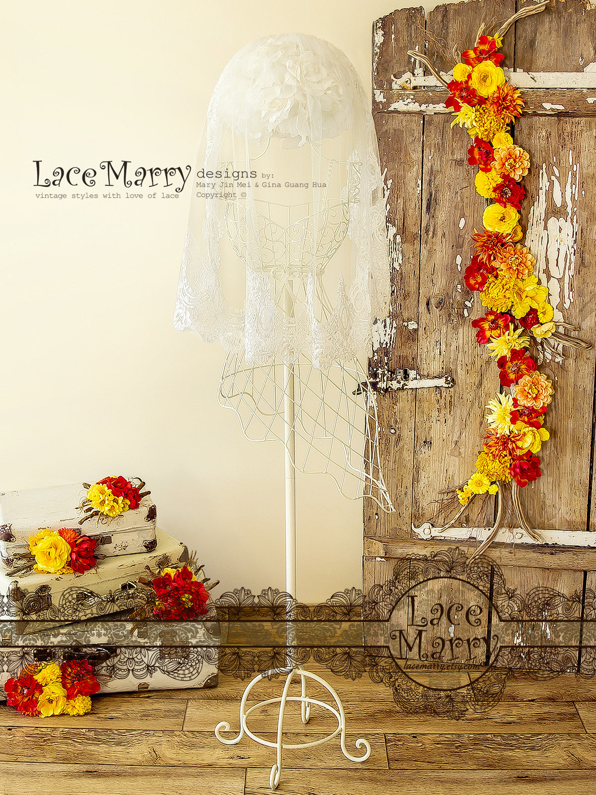 Fingertip Bridal Veil