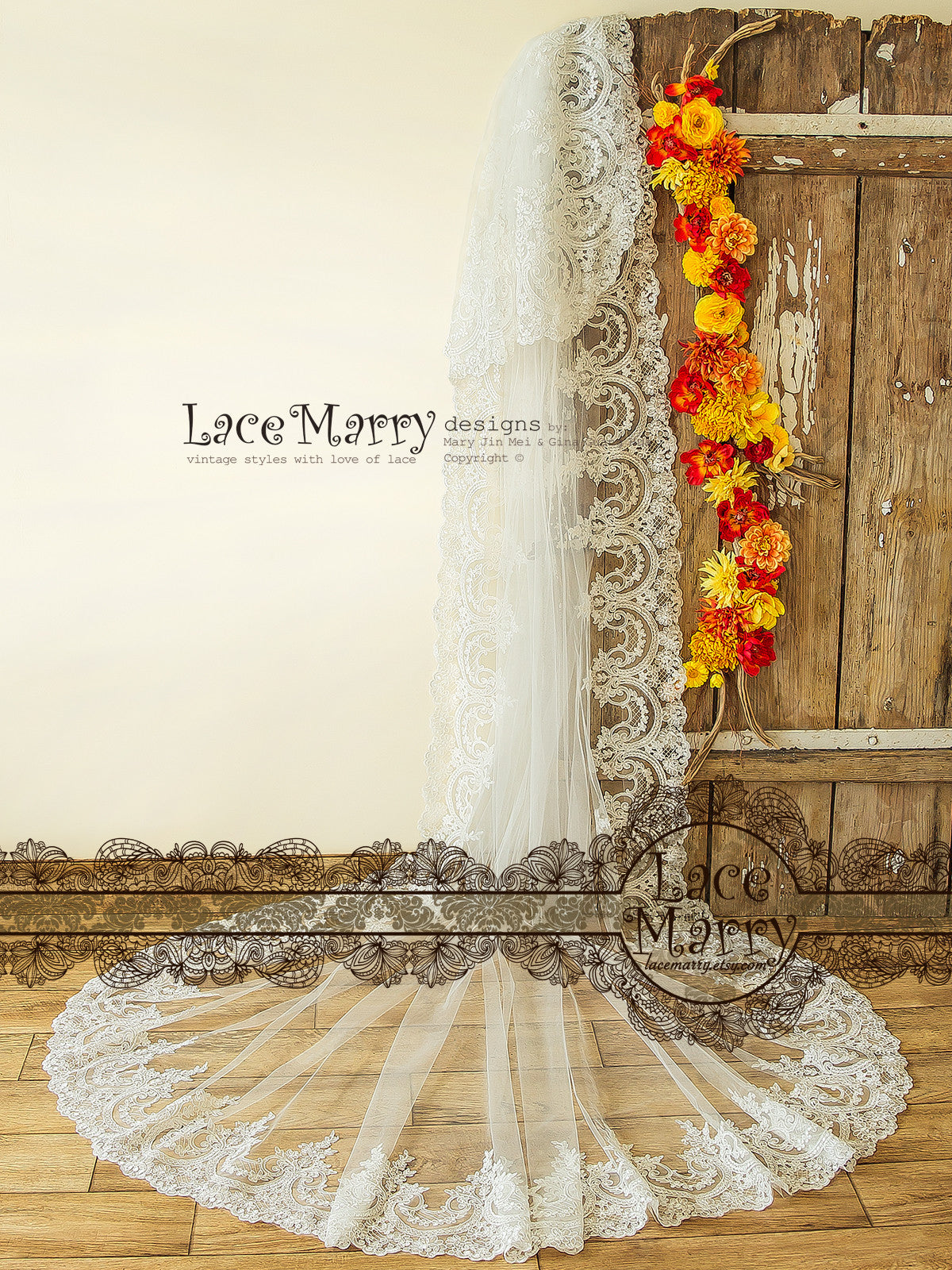 Two Tier Long Wedding Veil