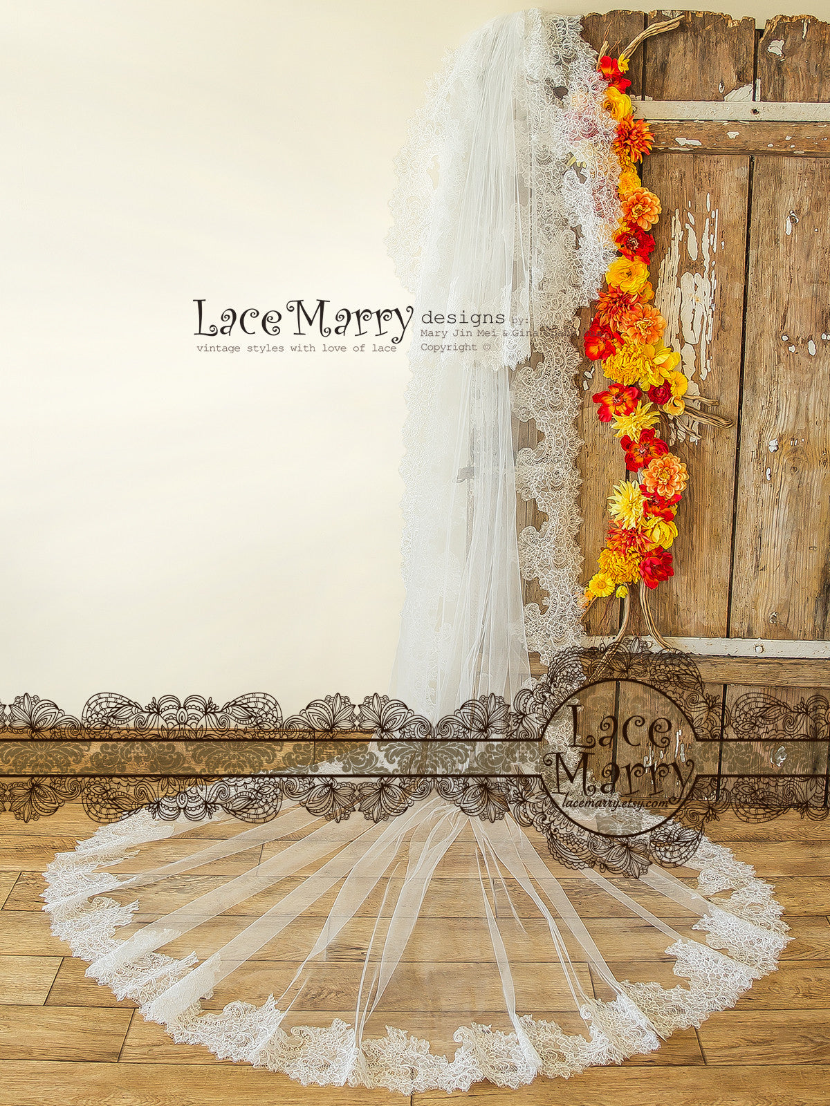 Double Layer French Lace Veil