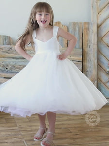 Airy Flower Girl Dress in Comfortable Fit