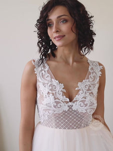 Sexy Boho Wedding Dress